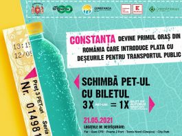 În Constanța se lansează campania Schimbă PET-ul cu biletul