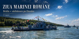 Brăila, de Ziua Marinei: Dunărea poartă tricolorul