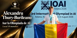 Alexandru Thury Burileanu, aur pentru România la Olimpiada de Inteligență Artificială