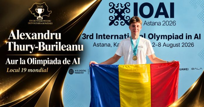 Alexandru Thury Burileanu, aur pentru România la Olimpiada de Inteligență Artificială