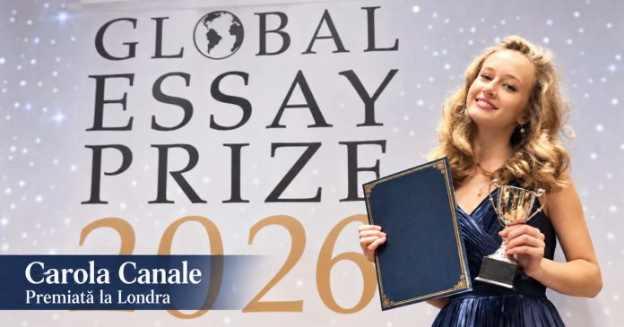 Carola Canale, eleva din România premiată la Londra pentru un eseu despre educație