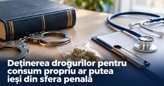România ar putea schimba substanțial modul în care sancționează faptele legate de droguri destinate consumului propriu
